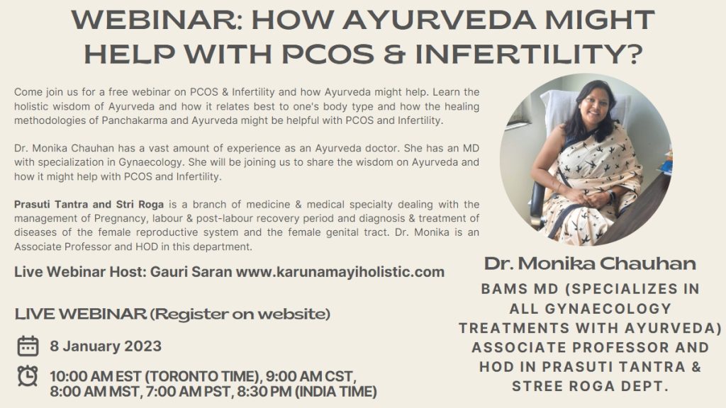 Webinar How Ayurveda Might Help With Pcos And Infertility By Dr